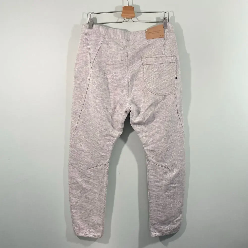 Scotch & Soda Men Grey The Lava Tears Slim Fit Distressed Pants Size L NWT